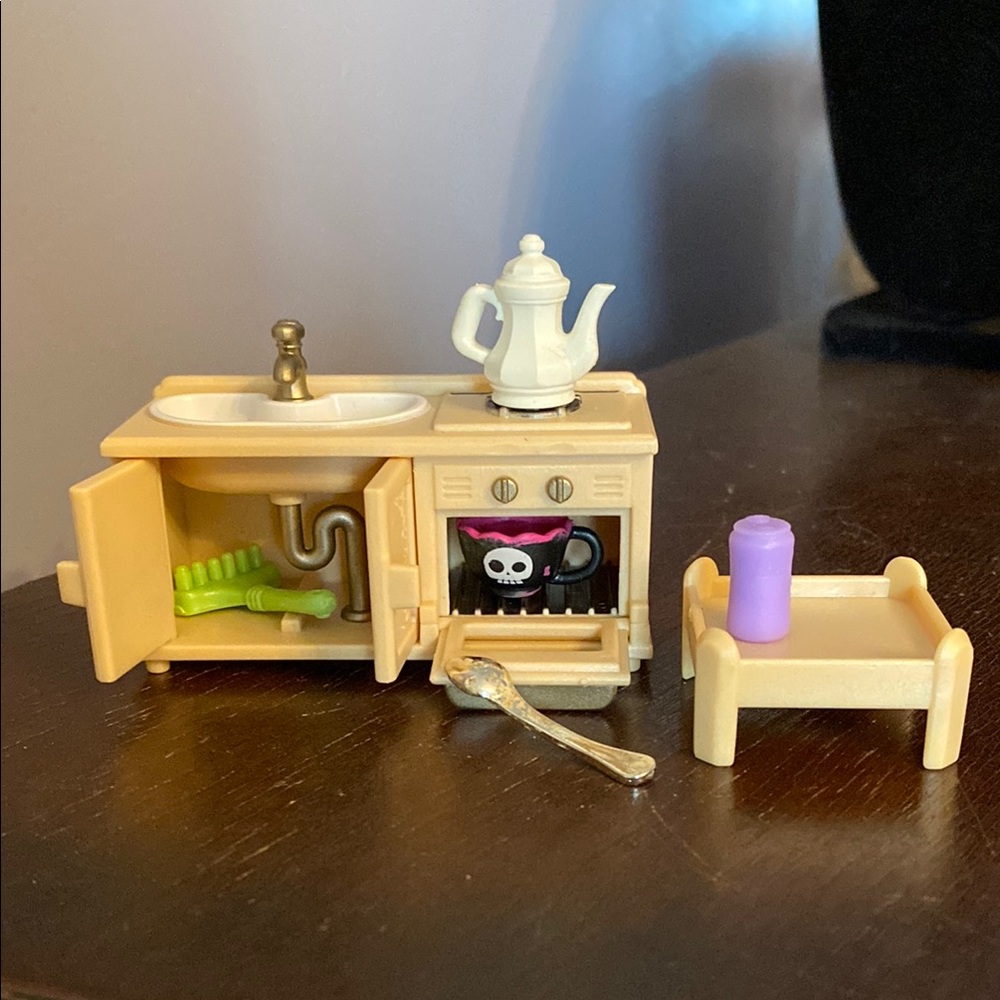 Calico Critters Bunk Furniture Sylvanian Families Kitchen Sink Red Roof Cottage